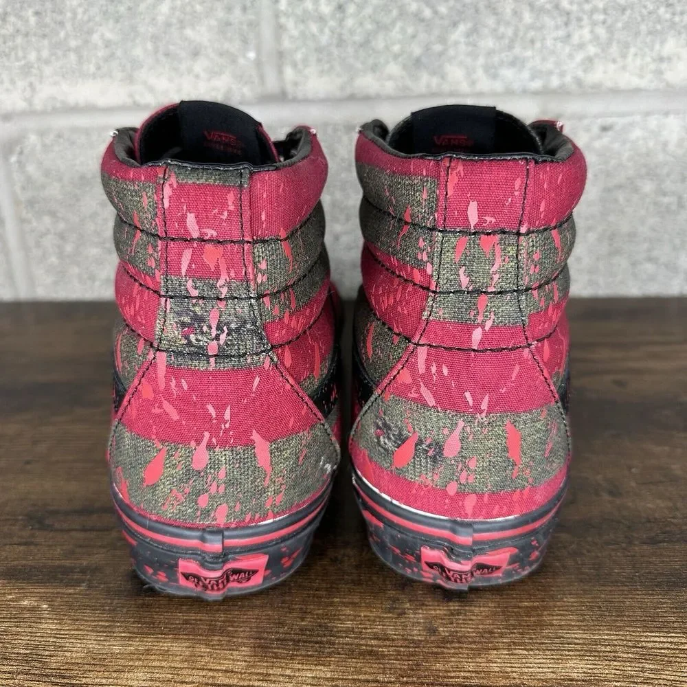 Vans X A Nightmare on Elm Street Freddy Krueger Bloody Shoes Men's 11 - Picture 3 of 11